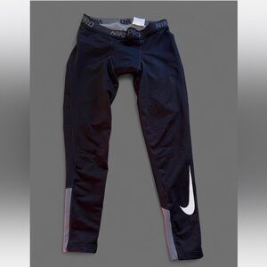 Nike Pro Kids Black and Gray Leggings Size Large